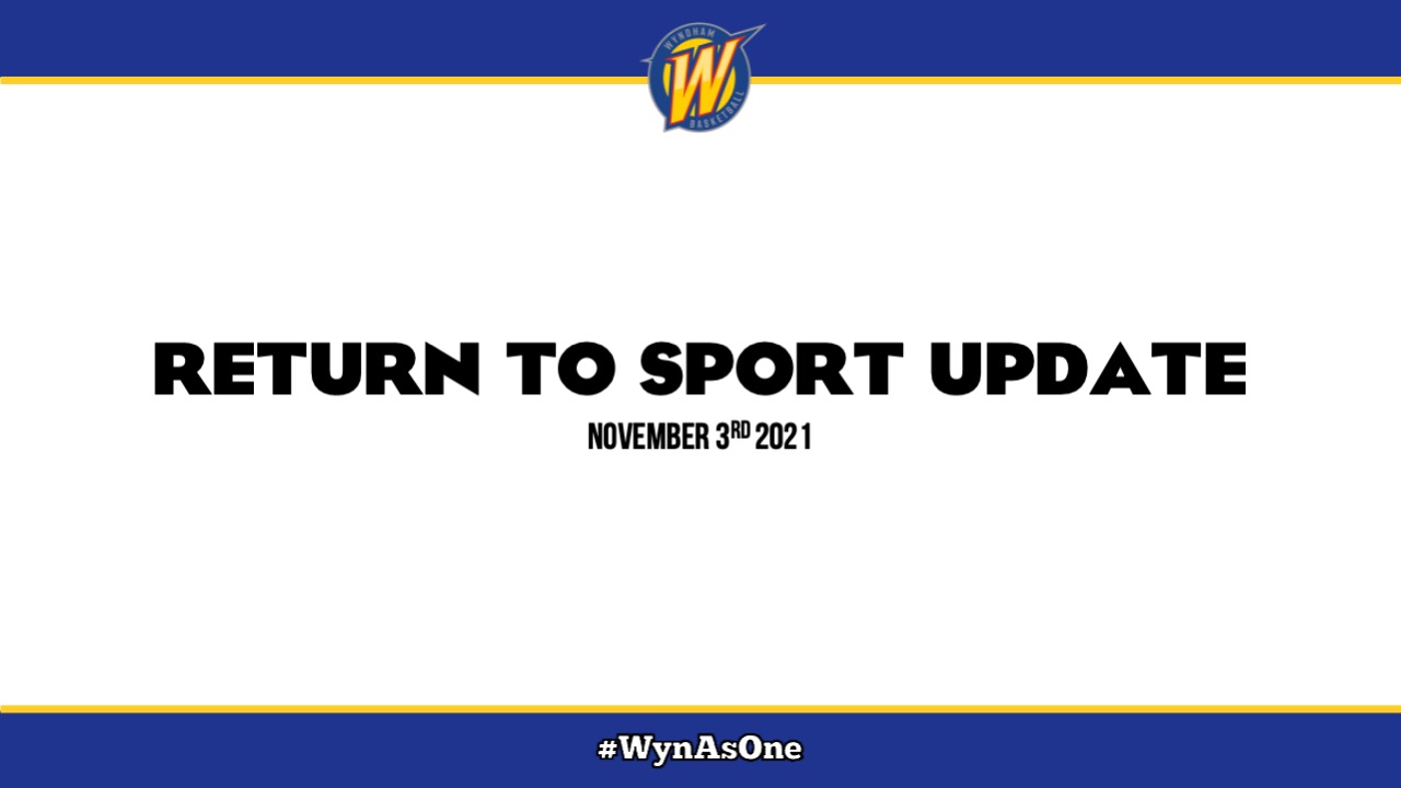 Return to Sport Update: November 3