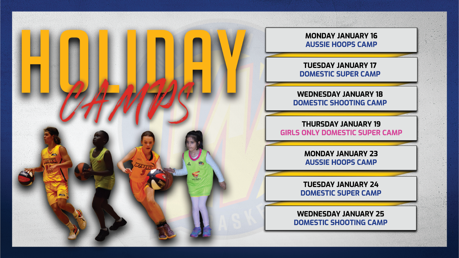 January Summer Holiday Camps 2023